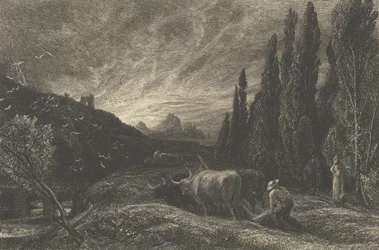 Le premier laboureur, ou Le matin étendu sur les montagnes, avant 1861