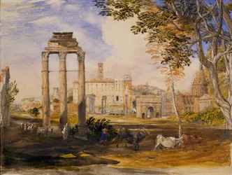 Le Forum, Rome, 1837