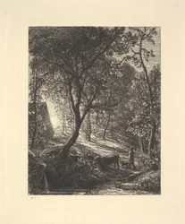 Le Cottage du Berger, ou Coucher de Soleil, 1880