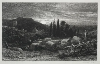 La Lune montante, 1857