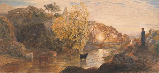 Abbaye de Tintern au coucher du soleil