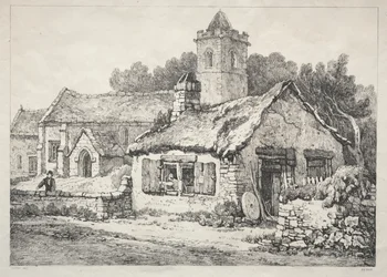Une Série de Bâtiments Anciens et de Cottages Ruraux dans le Nord de l