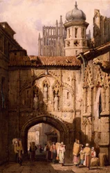 Une vue de Nuremberg par Samuel Prout