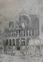 Intérieur de Saint-Marc, vers 1830, 1925