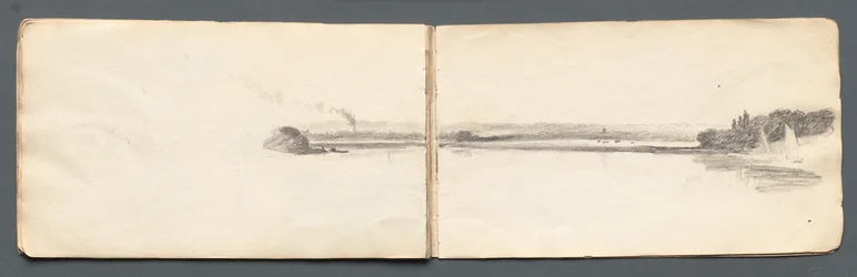 Carnet de croquis : "Paysage avec voiliers"