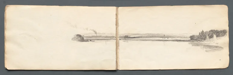 Carnet de croquis: Paysage avec voiliers, 1814