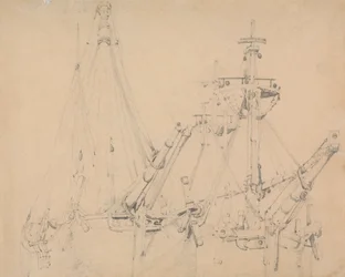Étude de deux voiliers amarrés