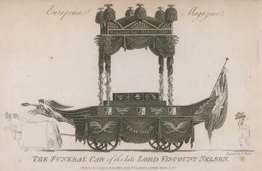 Le char funéraire du défunt Lord Vicomte Nelson
