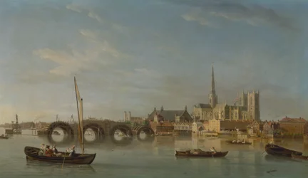 La construction du pont de Westminster