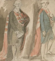Pairs dans leurs robes