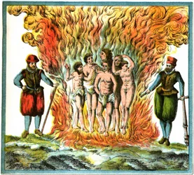Champlain Indes Occidentales planche LX - Récit des Indiens