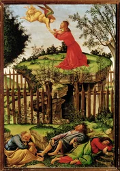 Le Christ priant dans le jardin de Gethsémani (tempera)