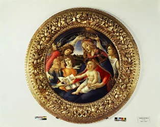 Madone du Magnificat et cinq anges (tondo)