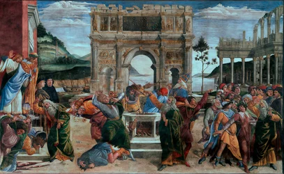 La punition des fils de Koré ou la punition des rebelles, Chapelle Sixtine