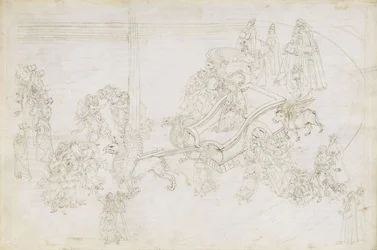 Illustration de la Divine Comédie de Dante Alighieri Purgatorio 31, 1480-1490