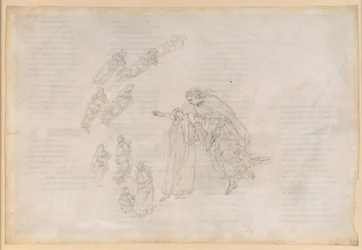 La Divine Comédie, Paradis IV. Première sphère planétaire (ciel lunaire) : Béatrice explique à Dante où se trouvent réellement les bienheureux