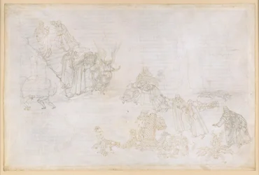 La Divine Comédie, Purgatoire XII. Premier cercle du Purgatoire : représentations du châtiment réservé à l