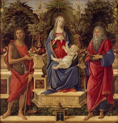 Madone avec des saints