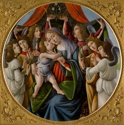 Madone et Enfant avec six anges, vers 1500
