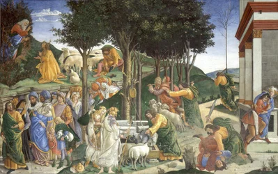 Scènes de la vie de Moïse, 1481-1482