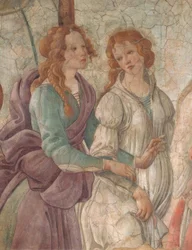 Vénus et les Grâces offrant des cadeaux à une fille, 1480–83