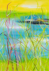 Rhapsodie bleue, 2020 (acrylique sur toile)