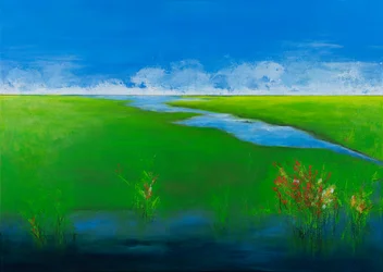 Color Burst, 2023 (acrylique sur toile)