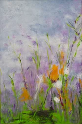 Dans mon jardin, 2020 (acrylique sur toile)