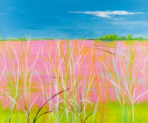 Rhapsodie rose, 2022 (acrylique sur toile)