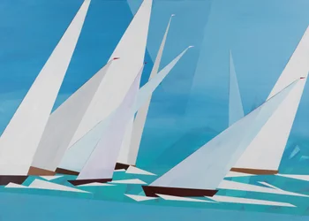 Régate, 2016 (acrylique sur toile)