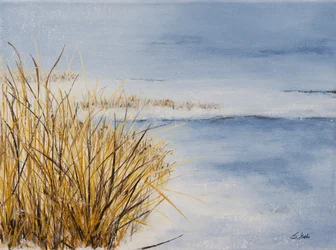 Flocons de neige, 2018 (acrylique sur toile)
