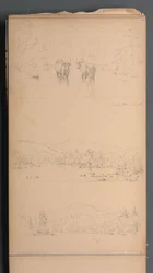 Carnet de croquis, page 07 : "Mont Carter (?) 28 août"