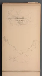 Carnet de croquis, page 15 : Paysages, Berlin Falls, 1859