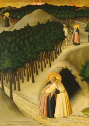 La Rencontre de Saint Antoine et Saint Paul, vers 1430-1435