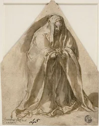 Femme agenouillée (recto et verso)