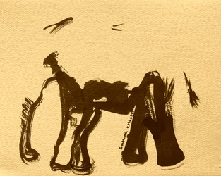 Éléphant abstrait à l