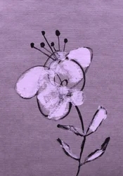 Floraison violette abstraite