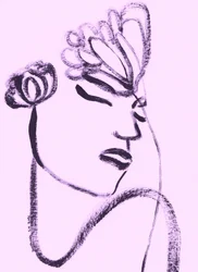 Fleur féminine rêveuse