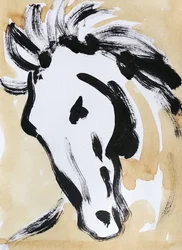 Tête de cheval expressive