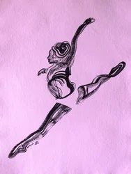 Saut de ballet fluide