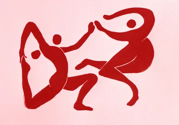 Élégantes figures rouges
