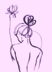 Gracieuse femme florale