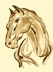 Majestueux portrait de cheval