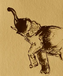 Puissant éléphant s