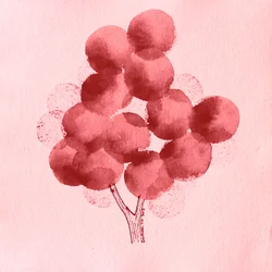 Arbre rouge à l