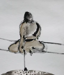 Esquisse de méditation samouraï