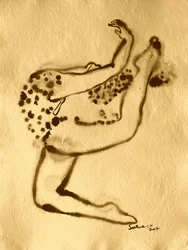 Figure abstraite tachetée