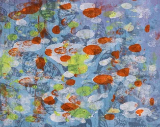Motif fluide et vibrant