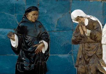 Les sept œuvres de miséricorde, enterrer les morts