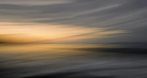 Coucher de soleil abstrait sur l
